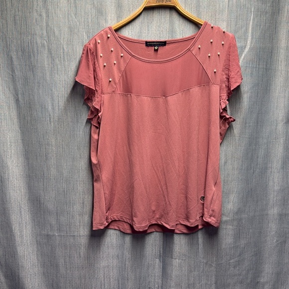 🇺🇸 Adrienne Vittadini Pink Women's blouse size XL - Picture 2 of 7